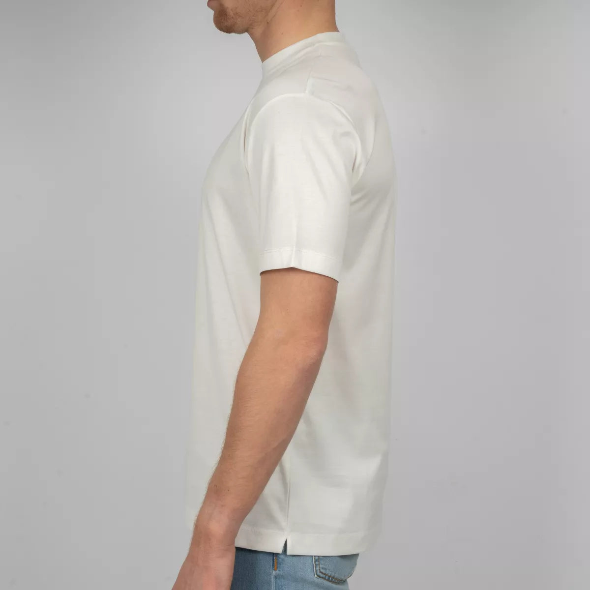 Valenza T-Shirt Off-White | Interlock Supima Cotton