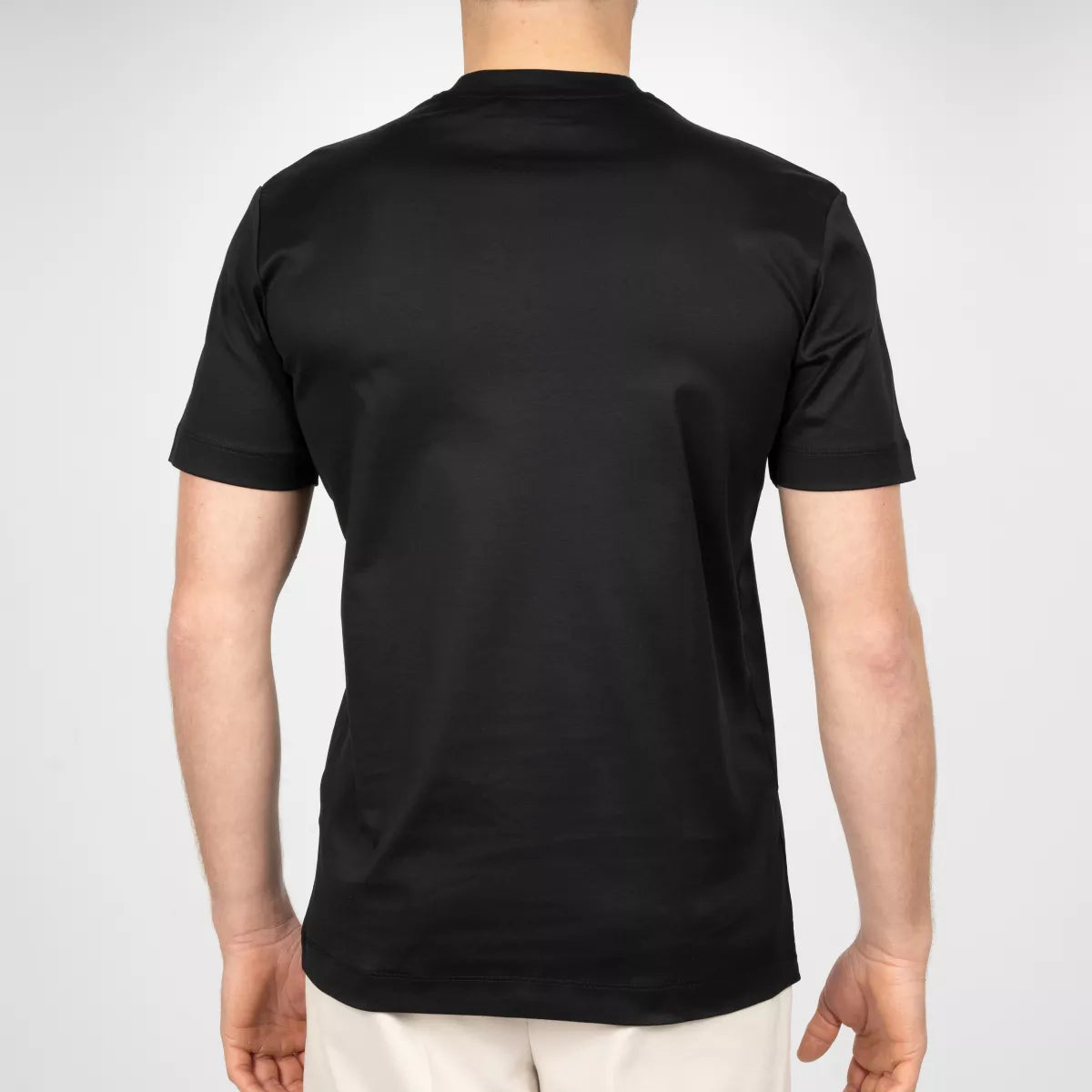 Valenza T-Shirt Zwart | Interlock Supima Cotton