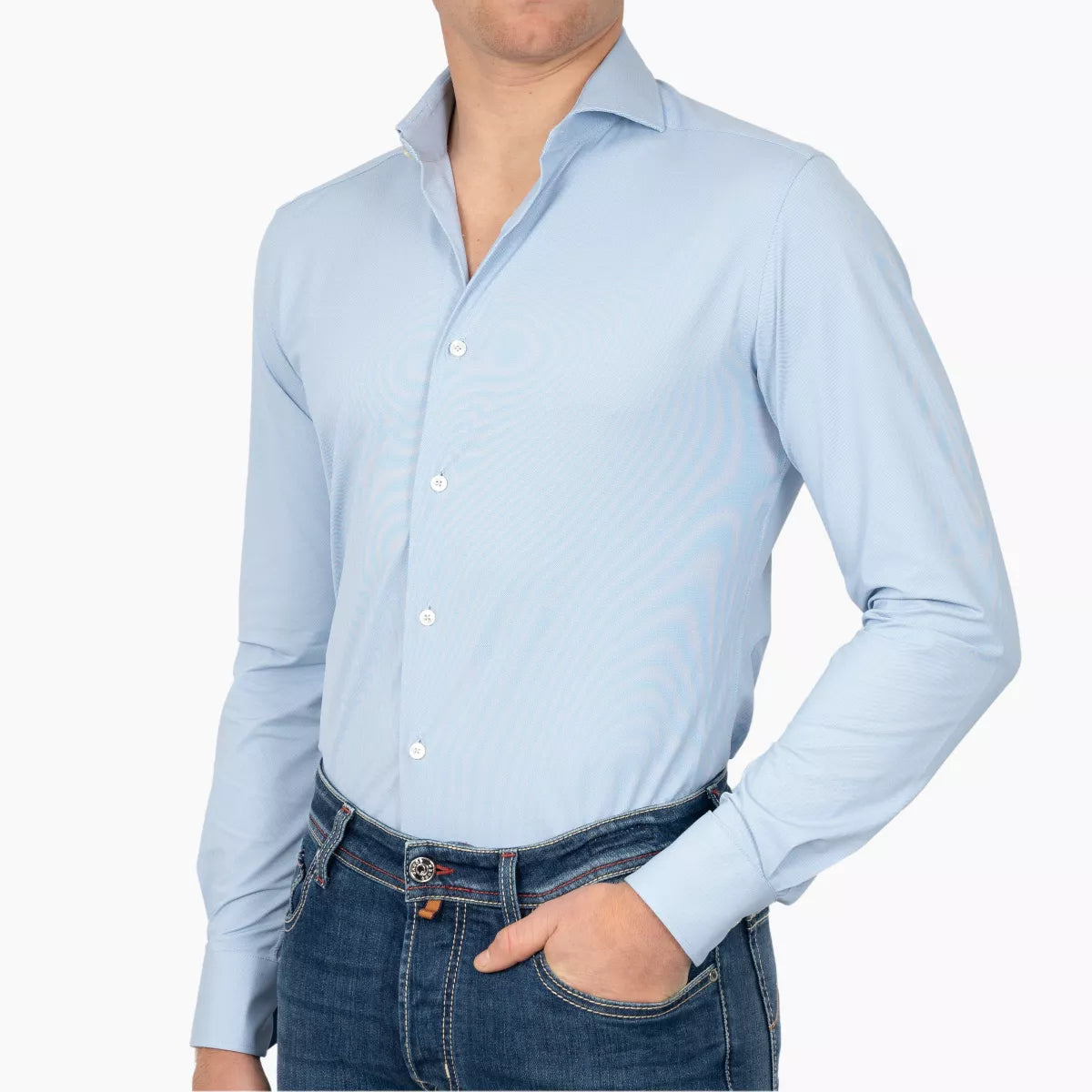 Xacus Overhemd Lichtblauw | Active Shirt