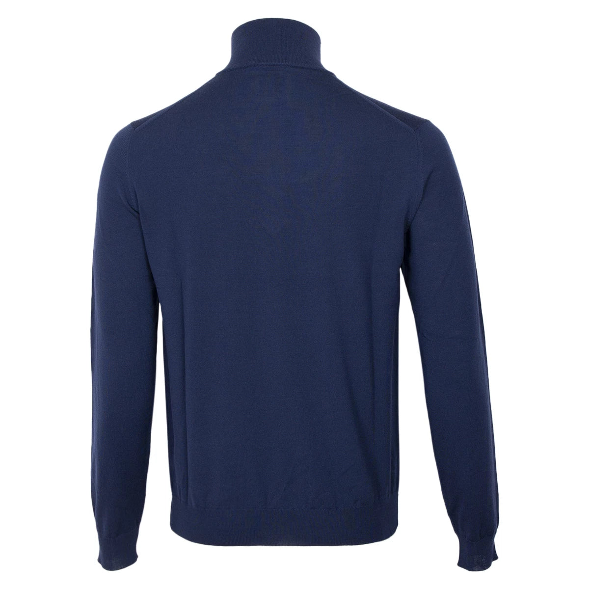 Zanone Gebreide trui met halve zip donkerblauw