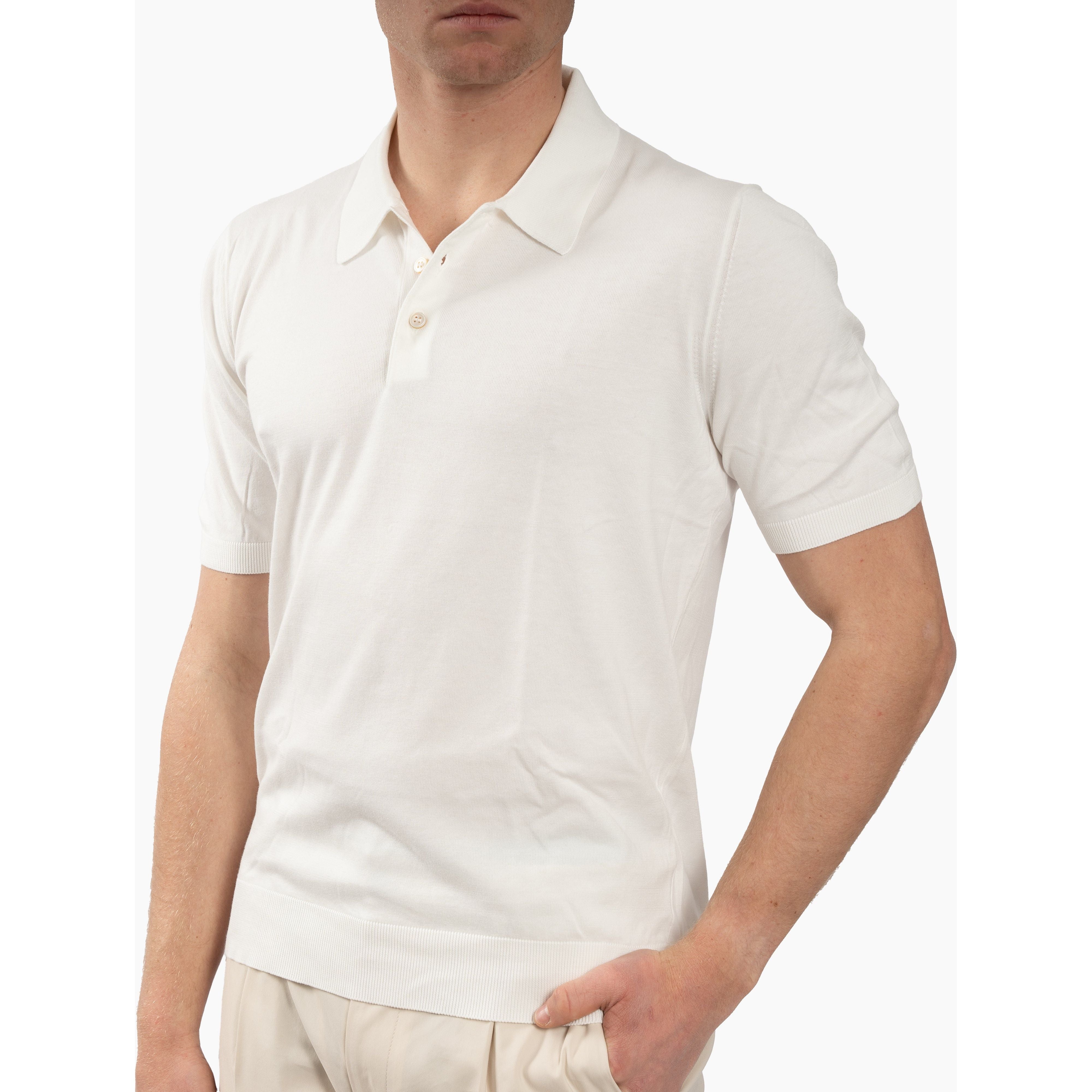 Gran Sasso Polo Wit | Suvin Cotton