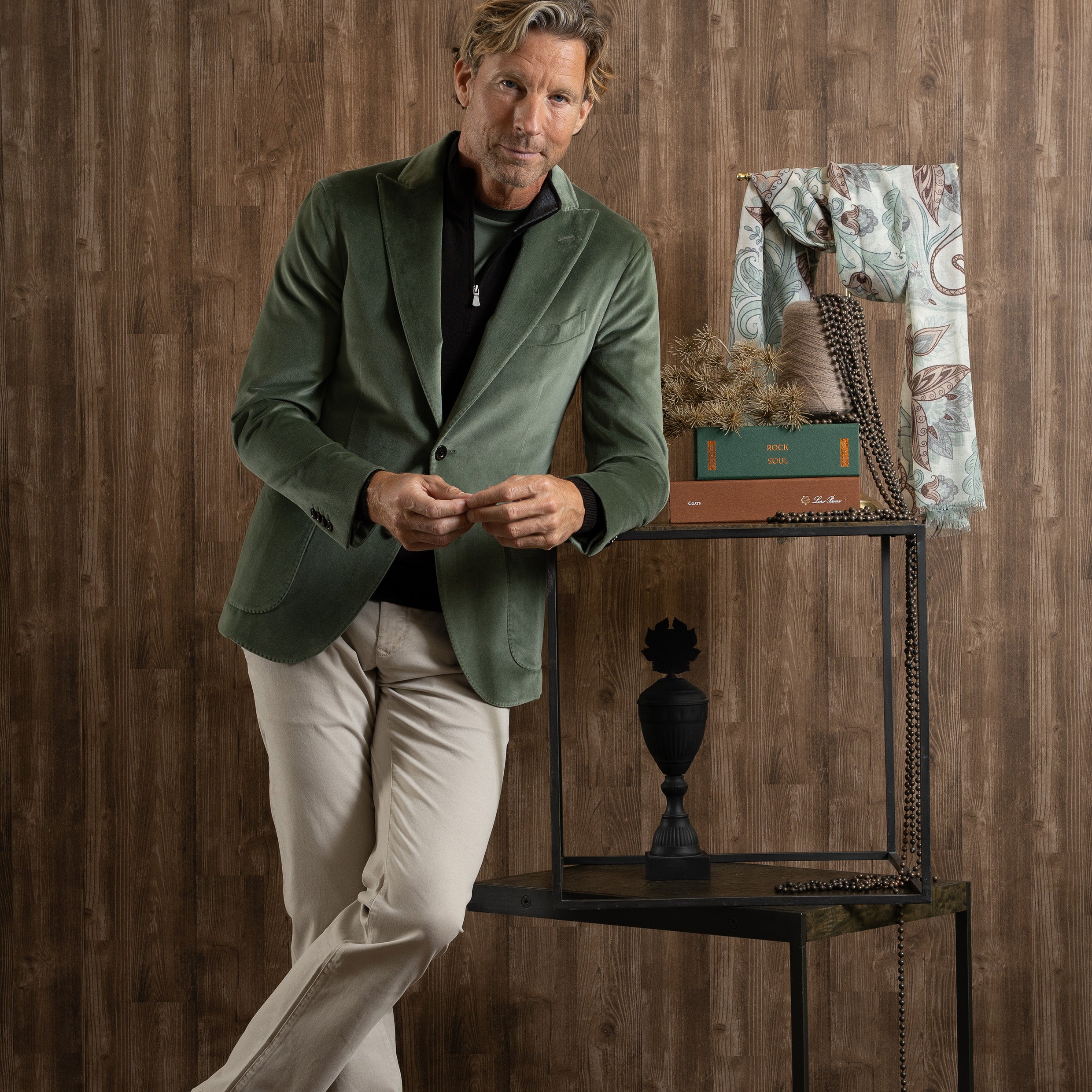 Colbert Velvet Groen | K-Jacket