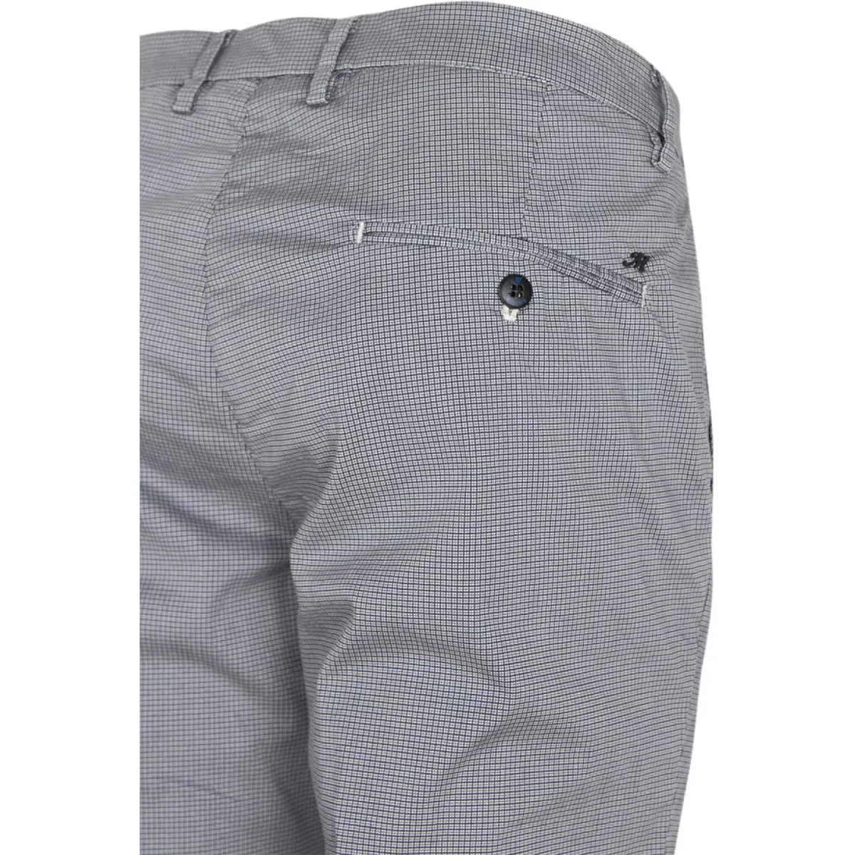 Mason's Torino chino blauw/wit geruit