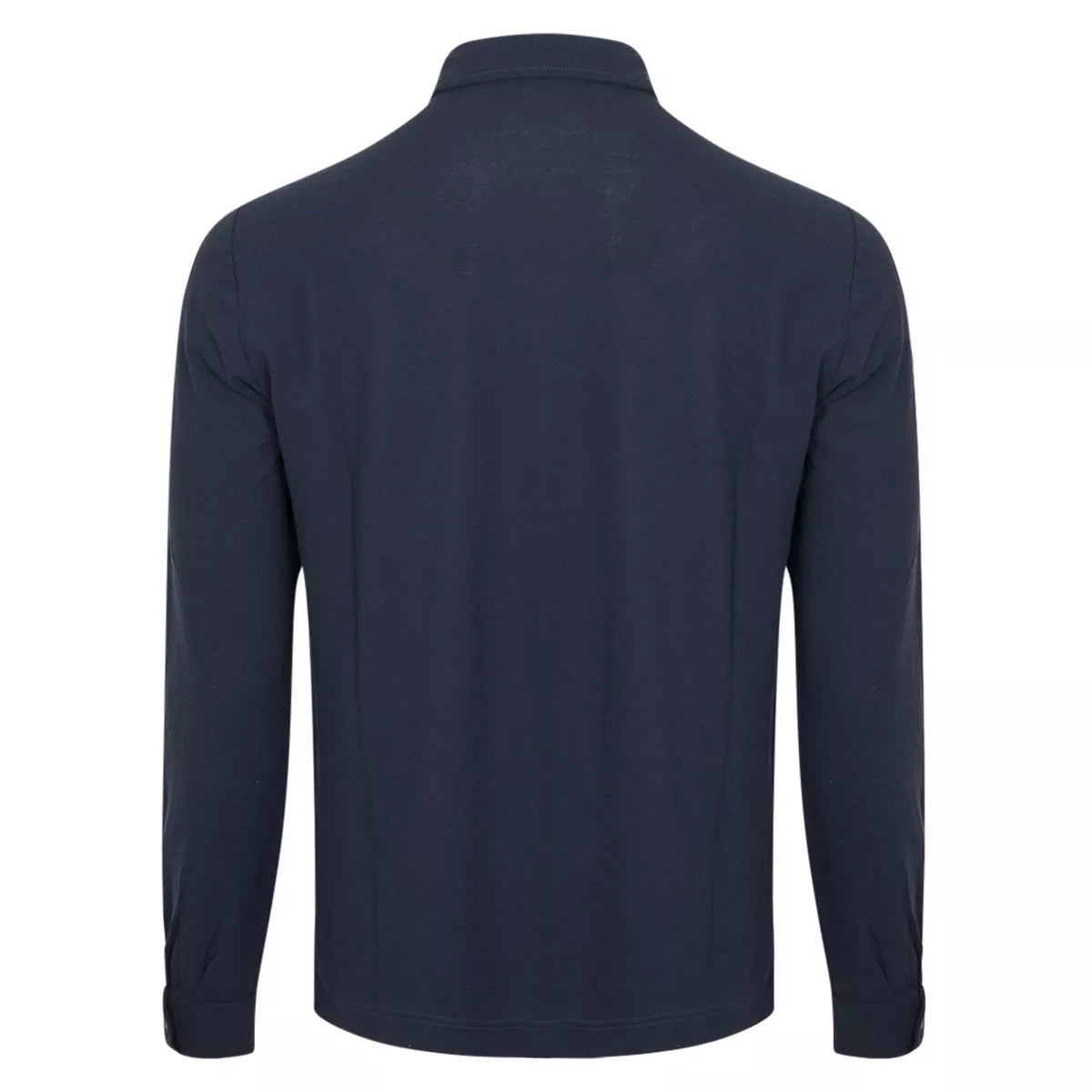 Zanone Polo lange mouw donkerblauw | Ice cotton