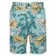 Mason's Short blauw met tropische print