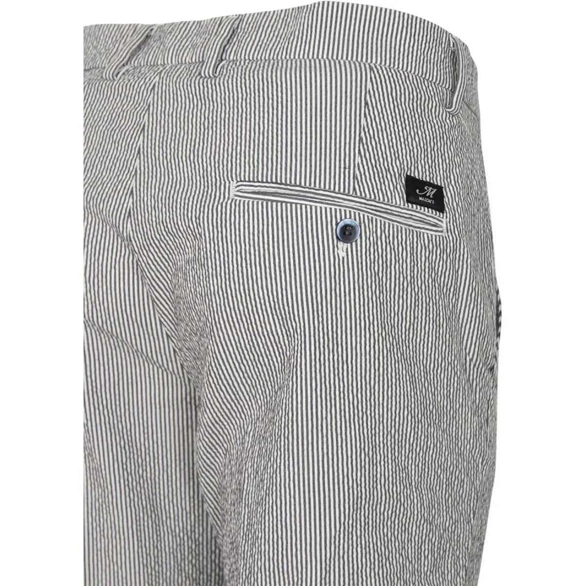 Mason's Torino Chino donkerblauw met wit gestreept