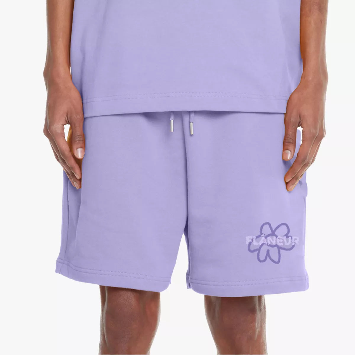 Flaneur Shorts paars | Flower Doodle