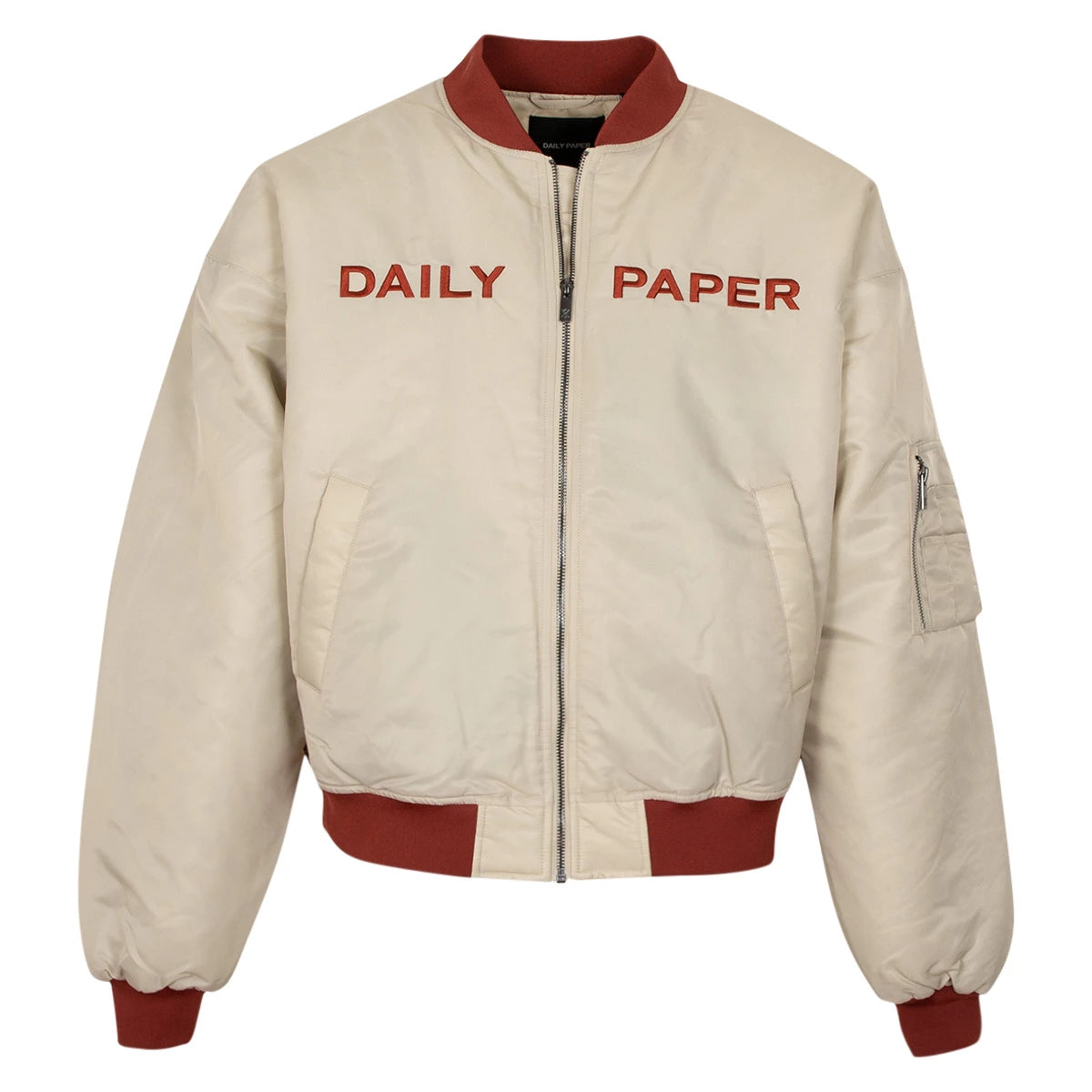 Daily Paper Perdo outerwear bomberjack beige/rood