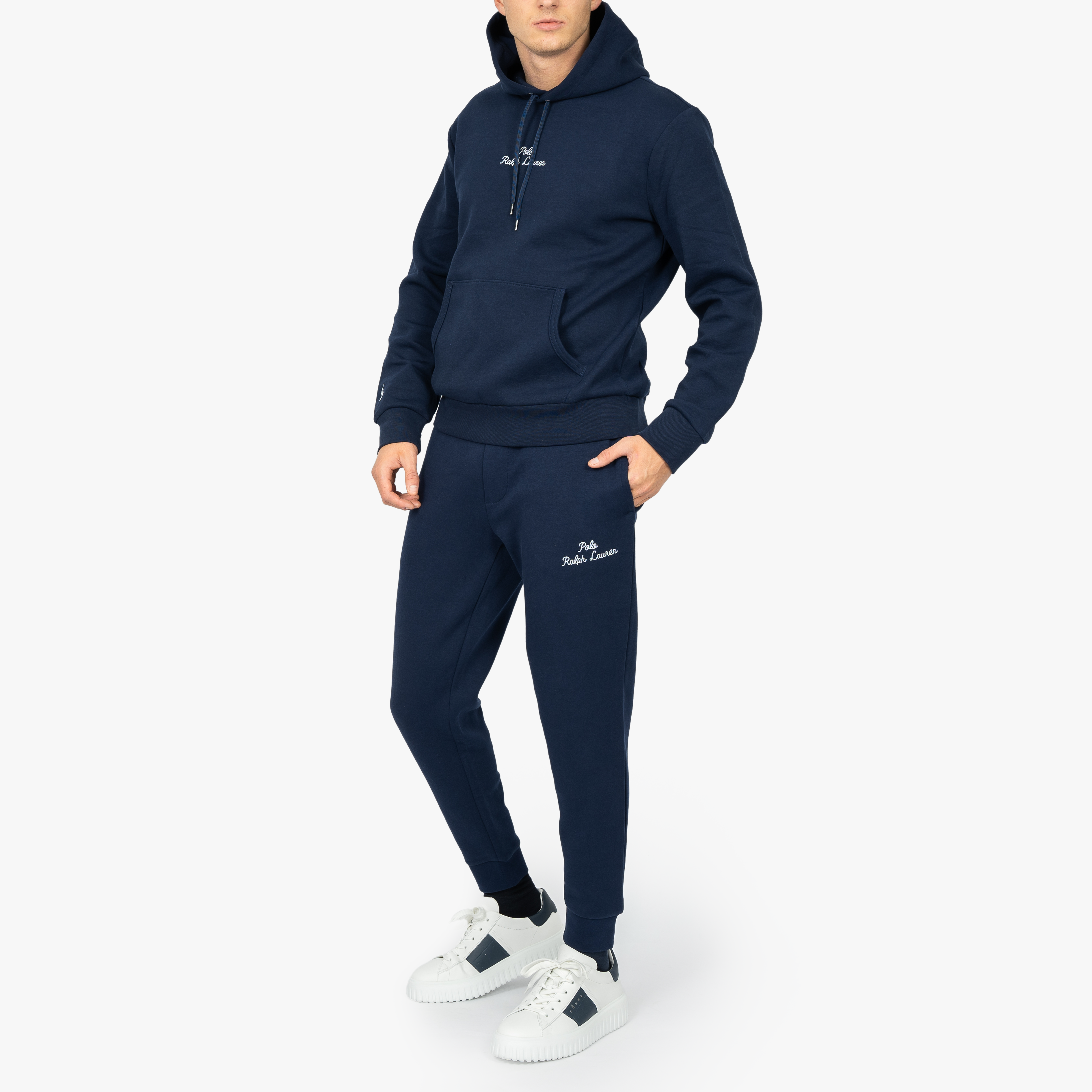 Joggingset donkerblauw | Embroidered Joggers