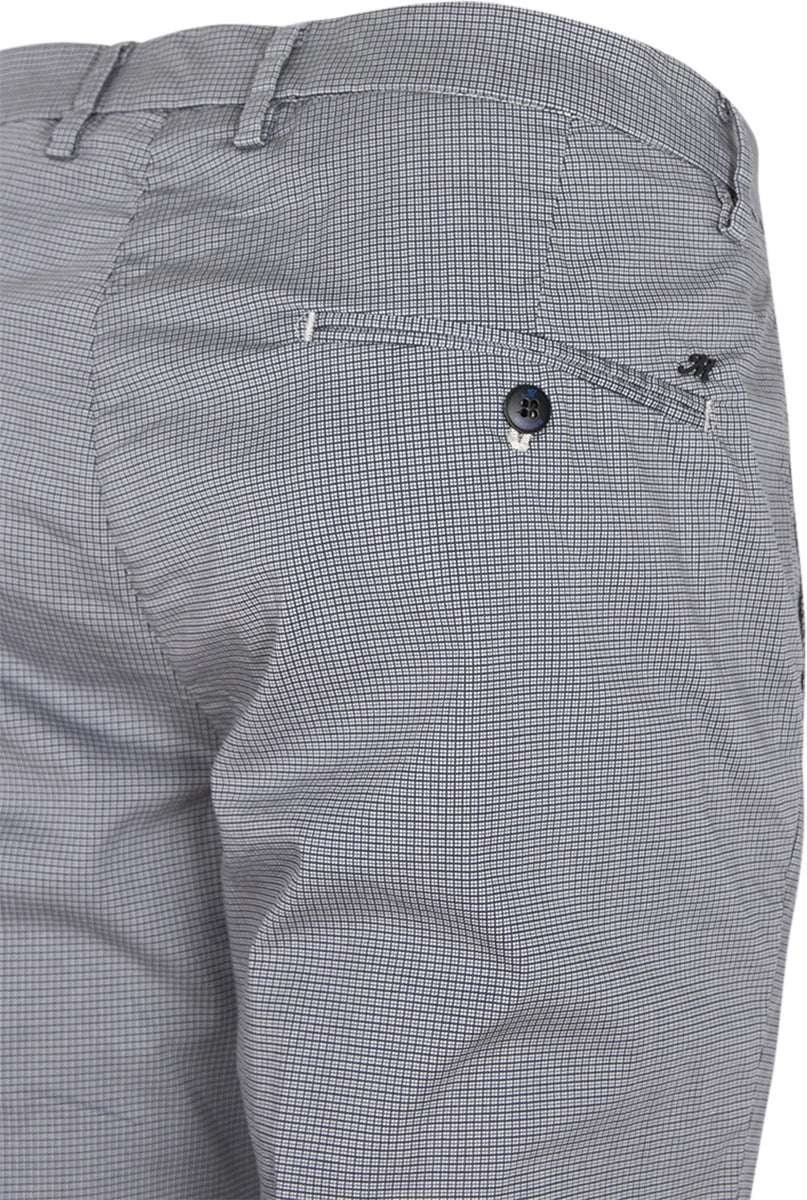 Mason's Torino chino blauw/wit geruit