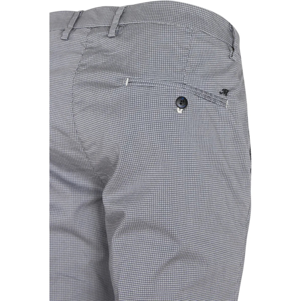 Mason's Torino chino blauw/wit geruit